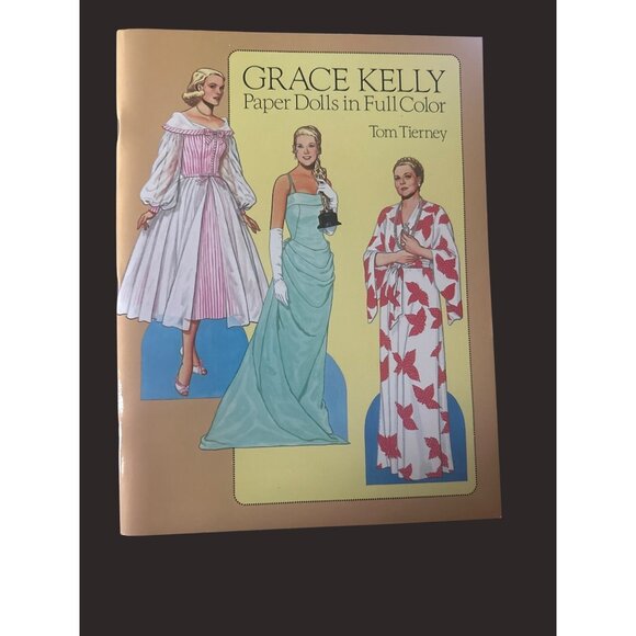 Grace Kelly Paper Dolls In Full Color By Tom Tierney 1986 Dover Publication uncu - Picture 1 of 7